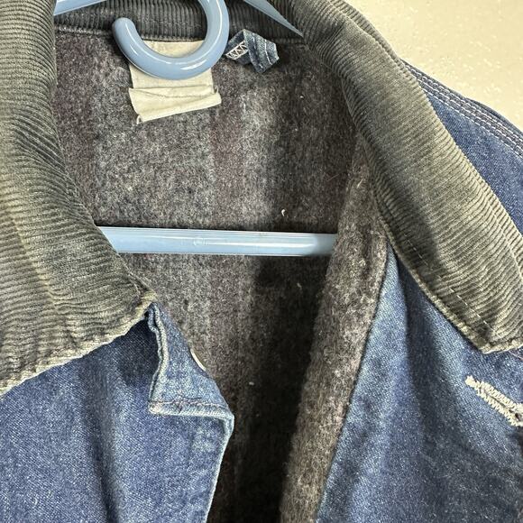 Vintage Carhartt Jacket XXL Denim Blanket Lined Work Barn Chore Coat Distressed - Picture 8 of 14